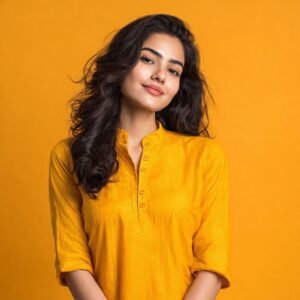 Women's printed cotton short kurti